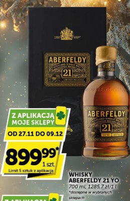 Whisky Aberfeldy 21 YO promocja w ABC
