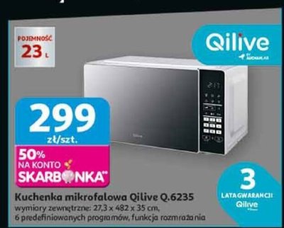 Kuchenka mikrofalowa Qilive Q.6235 promocja w Auchan