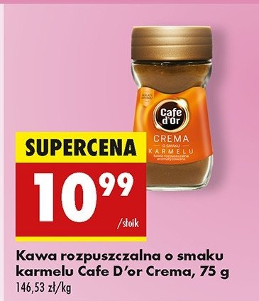 Kawa o smaku karmelu Cafe d'or crema promocja