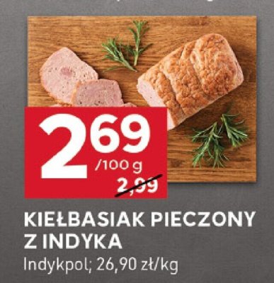 Kiełbasiak pieczony z indyka promocja w Stokrotka