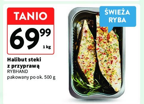 Halibut steki z przyprawą Rybhand promocja