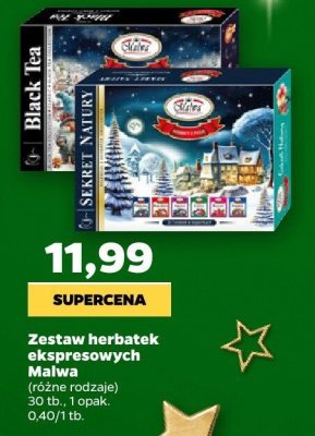 Zestaw herbatek ekspresowych, różne rodzaje 30 tb. promocja w Netto