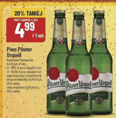 Piwo Pilsner Urquell Kompania Piwowarska promocja w POLOmarket