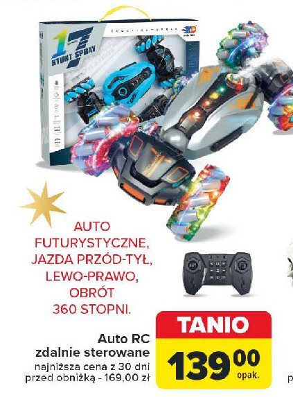 Auto rc zdalnie sterowane promocja w Carrefour