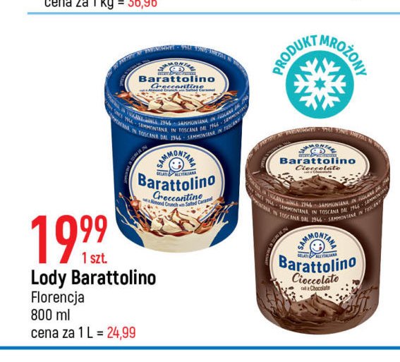 Lody cioccolato BARATTOLINO promocja