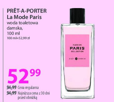 Woda toaletowa Pret-a-porter paris promocja w Hebe