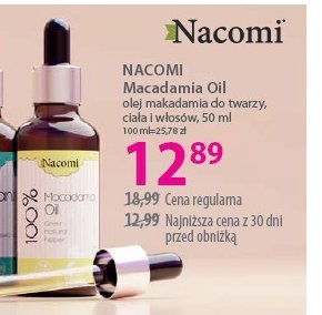 Olej macadamia Nacomi promocja w Hebe