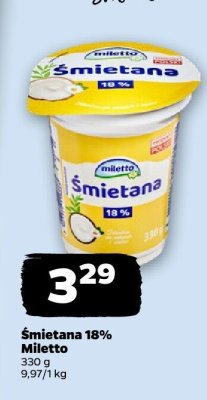 Śmietana 18% promocja w Netto