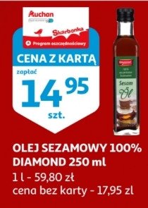 Olej sezamowy 100% Diamond promocja