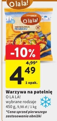 Warzywa na patelnię O LA LA! masłyczne promocja w Intermarche
