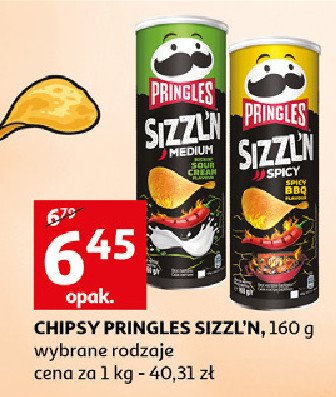 Chipsy sizzl'n sour cream Pringles promocja