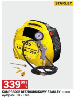 Kompresor bezzbiornikowyStanley promocja w Merkury Market
