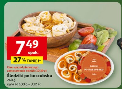 Śledziki po kaszubsku 240 g promocja w Auchan
