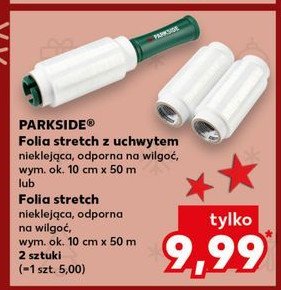 Folia stretch 10 cm x 50 m Parkside promocja w Kaufland