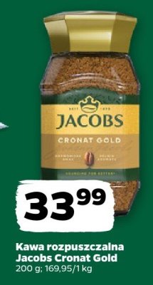 Kawa rozpuszczalna Jacobs Cronat Gold promocja w Netto