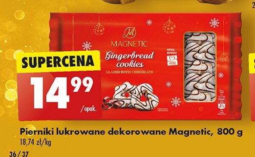 Pierniki lukrowane z czekoladą Magnetic promocja