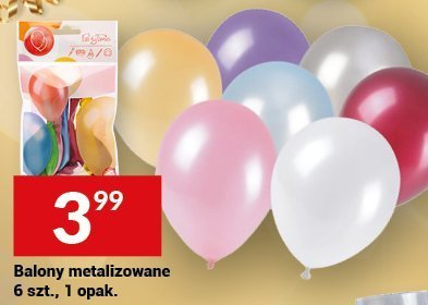 Balony metalizowane 6 szt., 1 opak. promocja w Twój Market