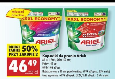Kapsu艂ki do prania mountain spring Ariel all in 1 promocja