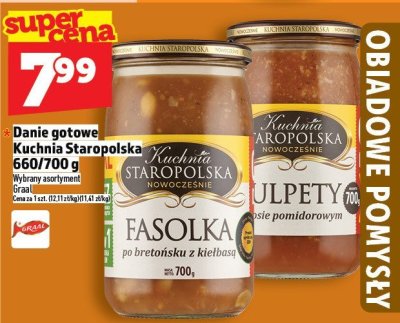 Danie gotowe Kuchnia Staropolska 660/720 g promocja w TOPAZ