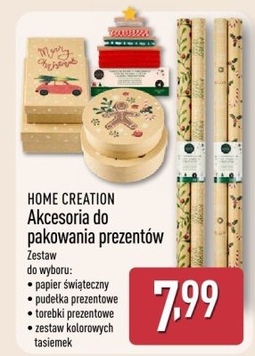 Akcesoria do pakowania prezentów, różne rodzaje promocja w Aldi