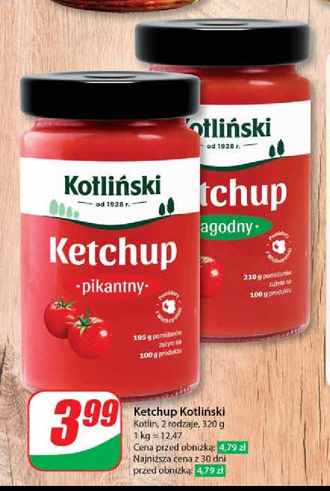 Ketchup pikantny KOTLIŃSKI SPECJAŁ promocja