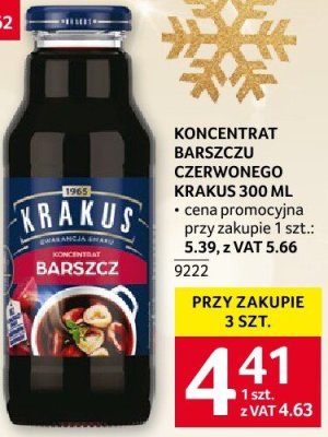 Koncentrat barszczu czerwonego Krakus 300 ml promocja w Selgros