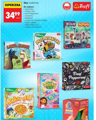 Gry rodzinne Lamy i alpaki Trefl promocja w Biedronka