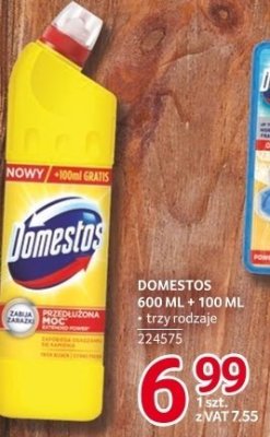 Środek czystości Domestos 600 ml + 100 ml promocja w Selgros