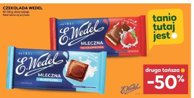 Czekolada Wedel mleczna truskawkowa promocja w Stokrotka