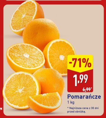 Pomarańcze promocja w Aldi