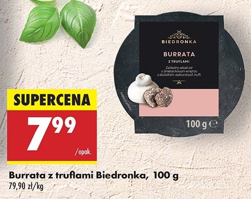 Ser burrata z truflami Biedronka promocja w Biedronka