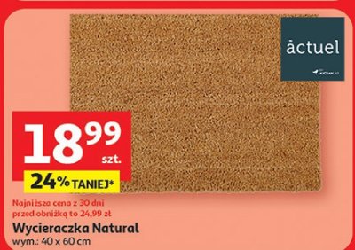 Wycieraczka Natural actuel promocja w Auchan