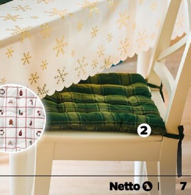 Poduszka na krzesło, 2 wzory promocja w Netto