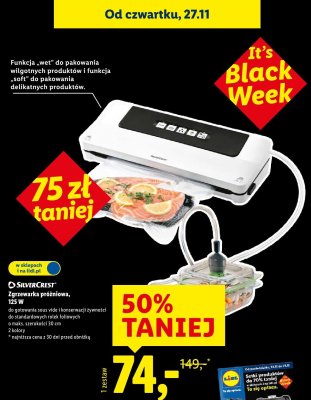 Zgrzewarka próżniowa 125 W promocja w Lidl