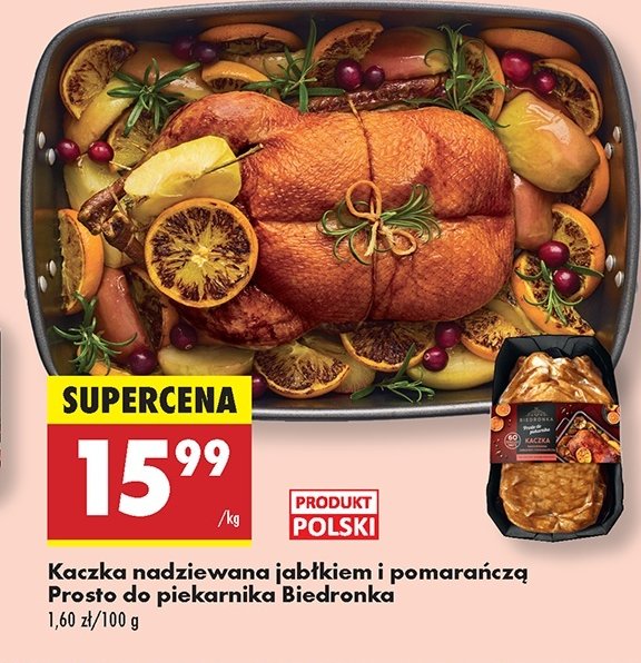 Kaczka z jabłkami i pomarańczą Biedronka promocja