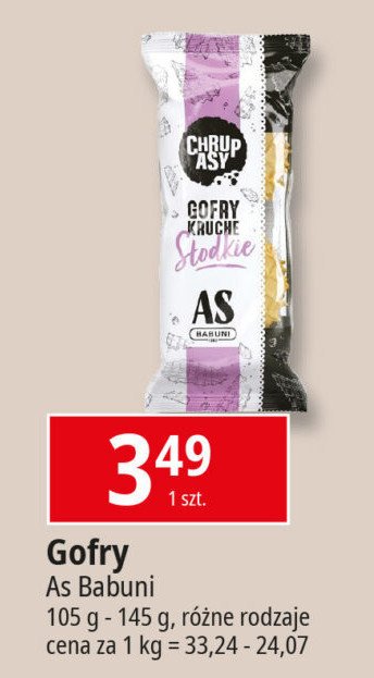 Gofry słodkie CHRUPASY promocja w Stokrotka