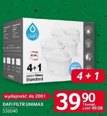 Filtr wody DAFI FILTR UNIMAX promocja w Selgros