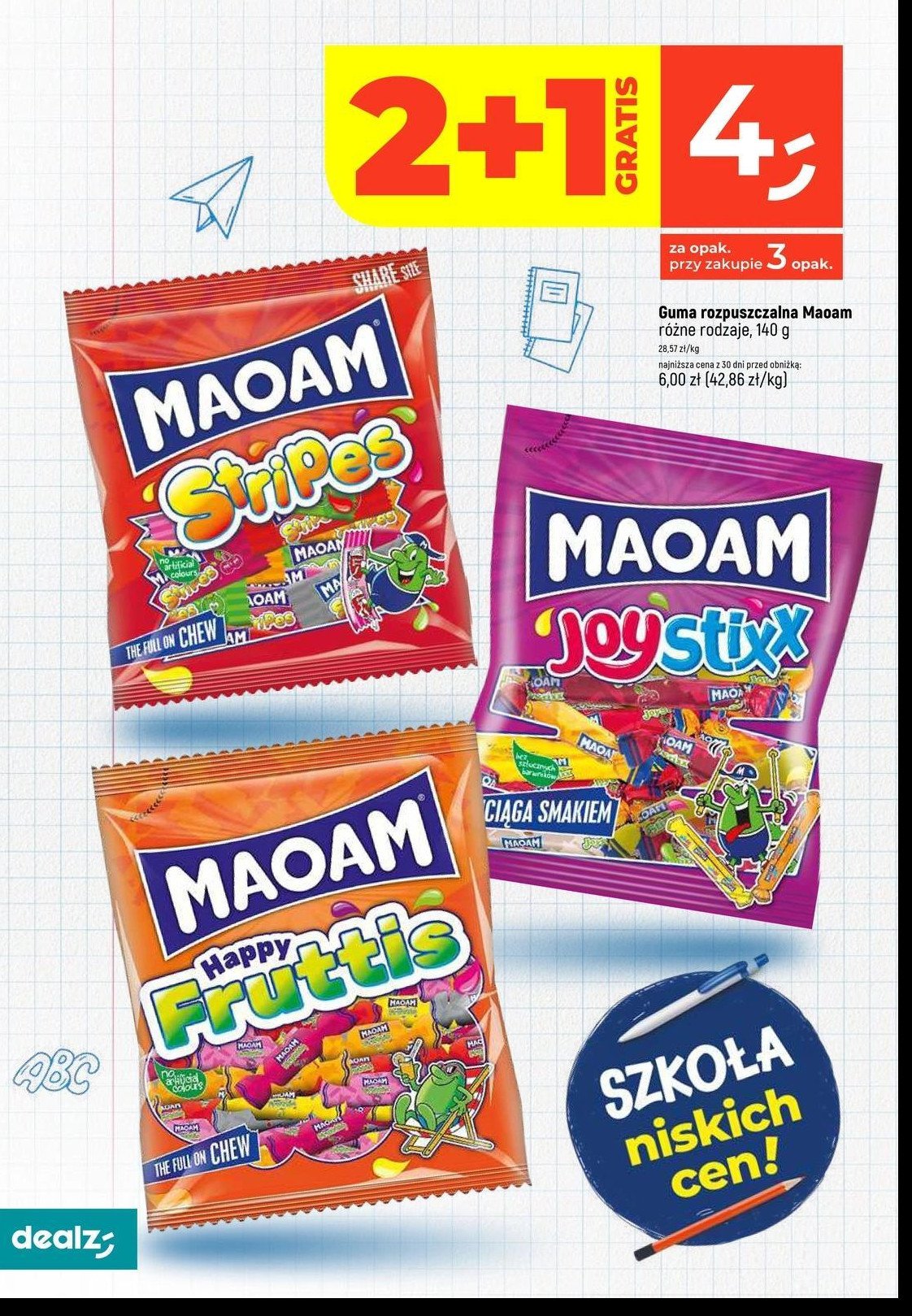 Cukierki rozpuszczalne stripes Haribo maoam promocja