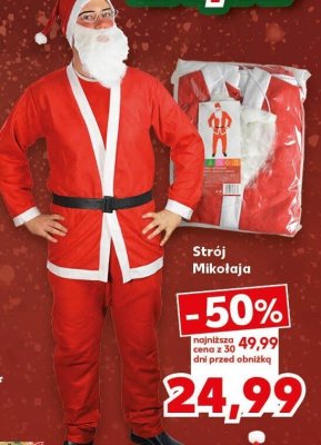 Strój Mikołaja promocja w Kaufland