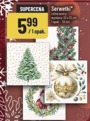 Serwetki różne wzory POLOmarket promocja w POLOmarket