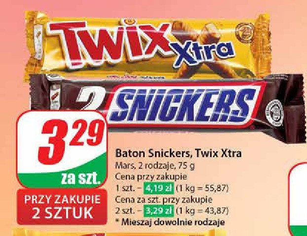 Baton Twix 'xtra promocja