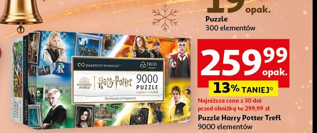 Puzzle harry potter 9000 el. Trefl promocja w Auchan