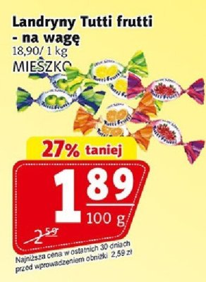 Landryny Tutti frutti - na wagę promocja w Prim Market