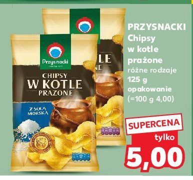 Chipsy w kotle prażone z solą morską Przysnacki promocja