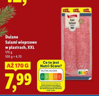 Salami wieprzowe w plastrach, XXL promocja w Lidl