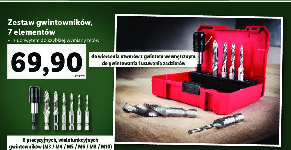 Zestaw gwintownik贸w Parkside promocja