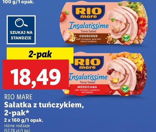 Sałatka z tuńczykiem meksykańska Rio mare insalatissime promocja