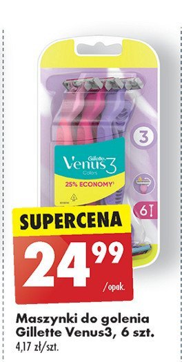 Maszynka do golenia Gillette simply venus 3 promocja w Biedronka