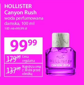 Woda perfumowana Hollister canyon rush for her promocja