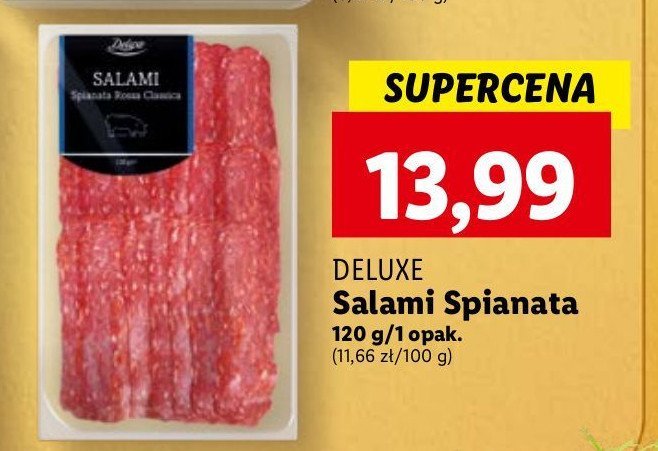 Salami spianata rossa Deluxe promocja